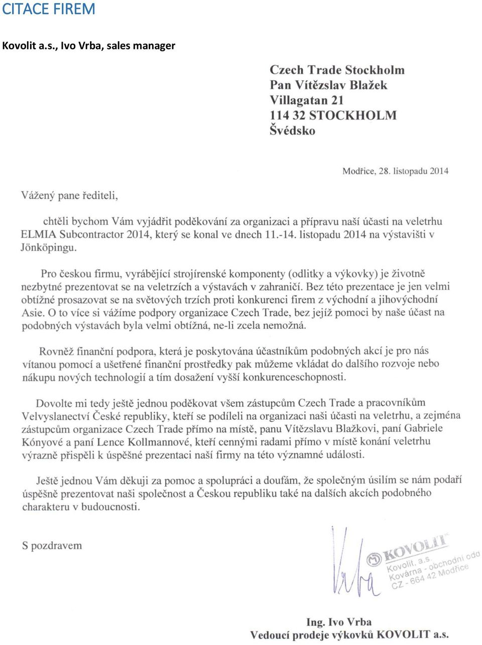 , Ivo Vrba,