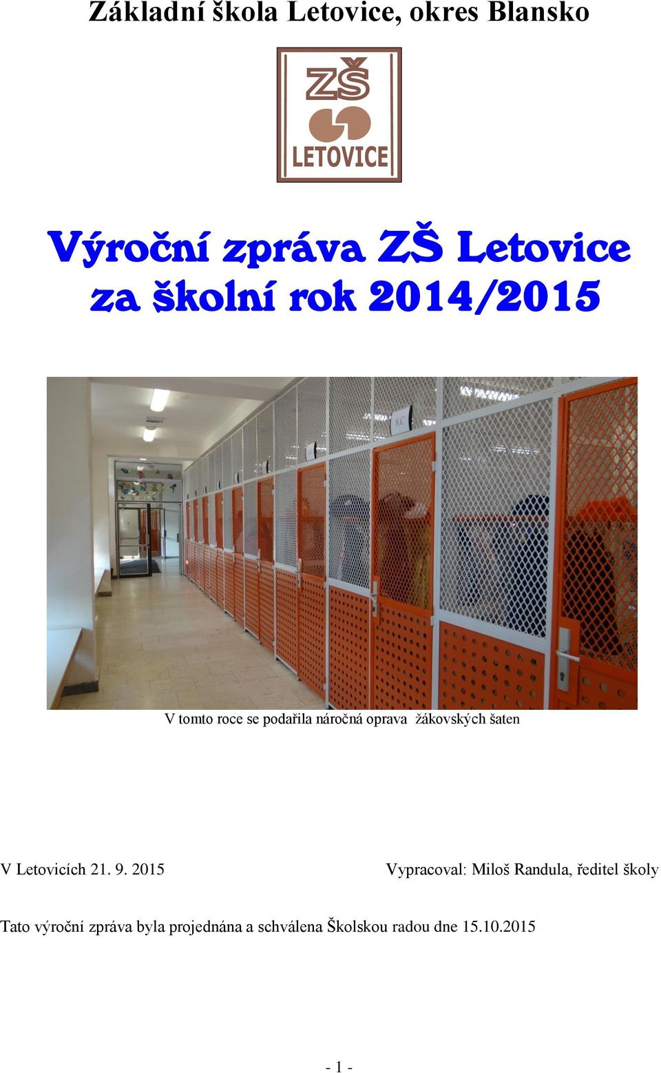 šaten V Letovicích 21. 9.