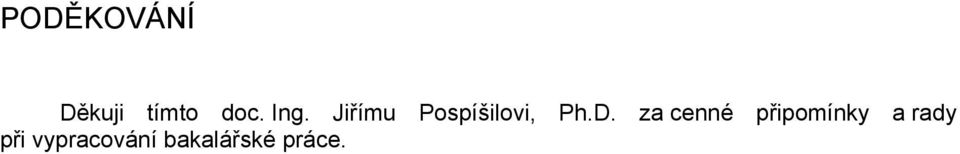 za cenné připomínky a rady
