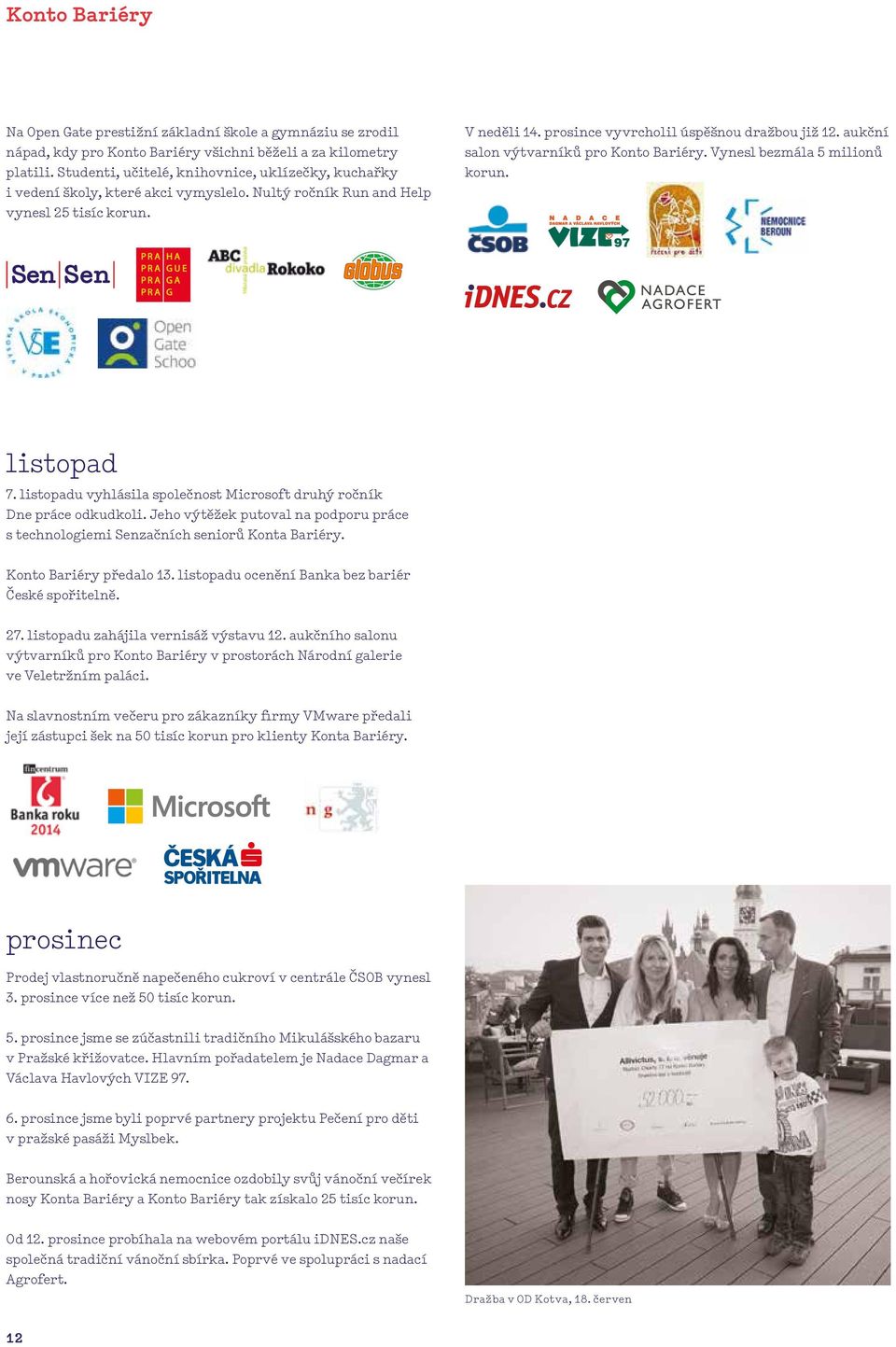 aukční salon výtvarníků pro Konto Bariéry. Vynesl bezmála 5 milionů korun. listopad 7. listopadu vyhlásila společnost Microsoft druhý ročník Dne práce odkudkoli.