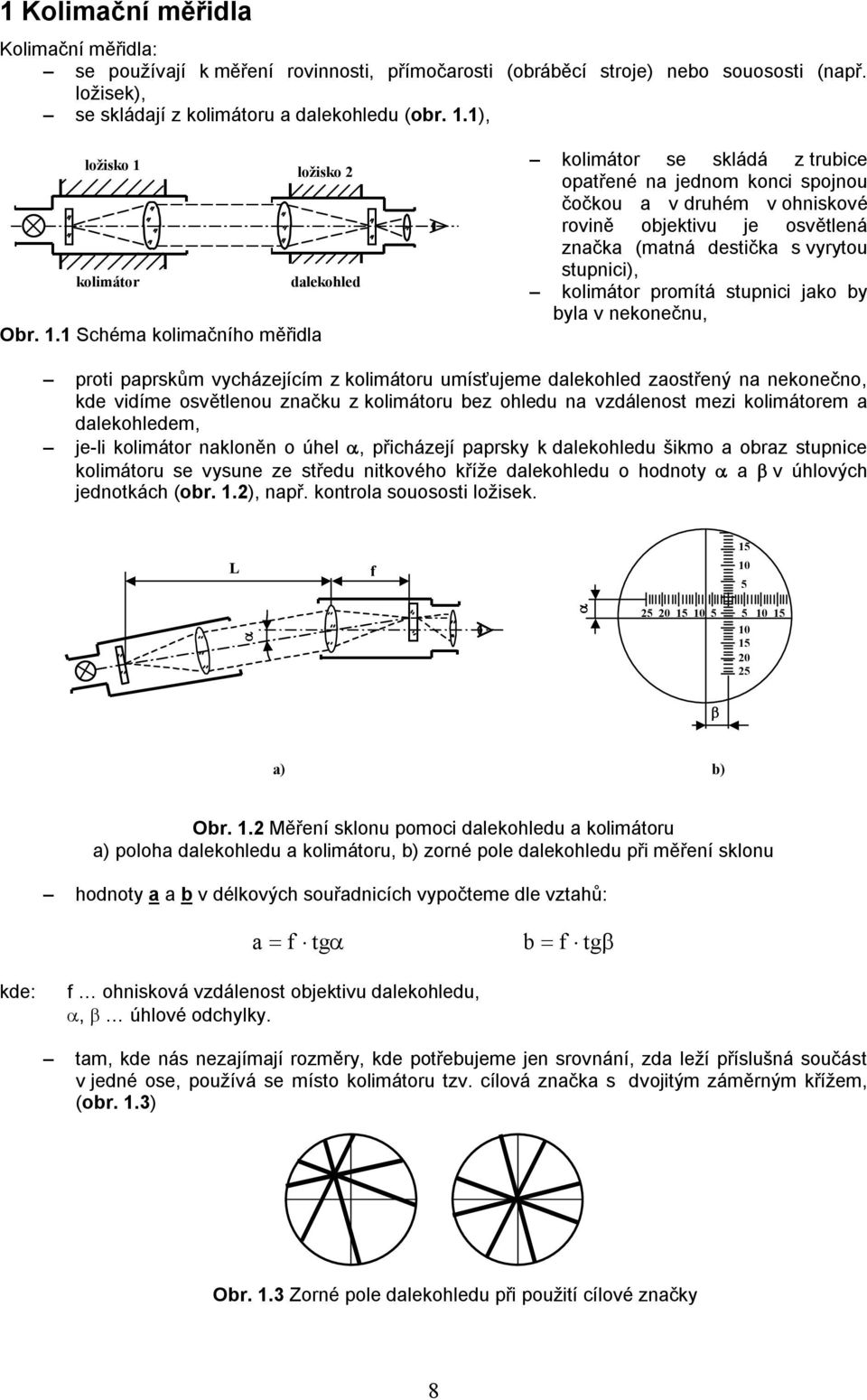 ložisko 2 kolimátor dalekohled Obr. 1.