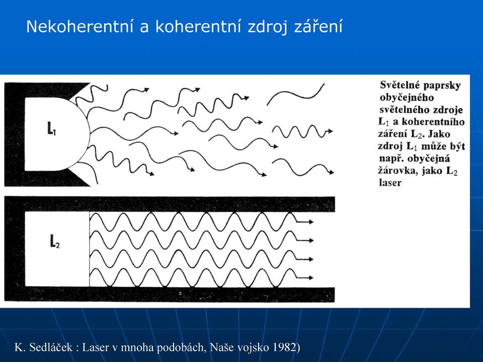 K. Sedláček : Laser v