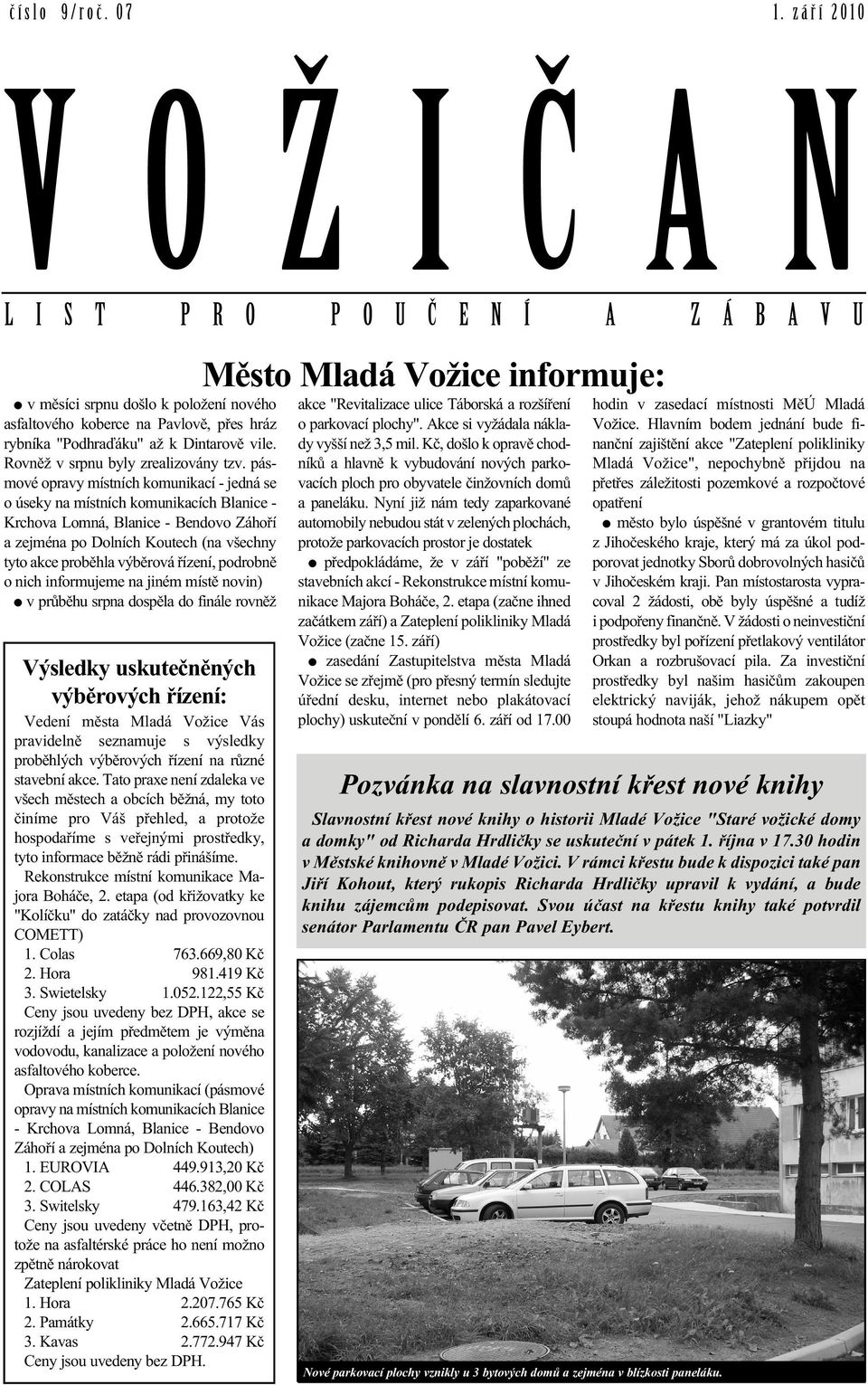 Město Mladá Vožice informuje: - PDF Free Download