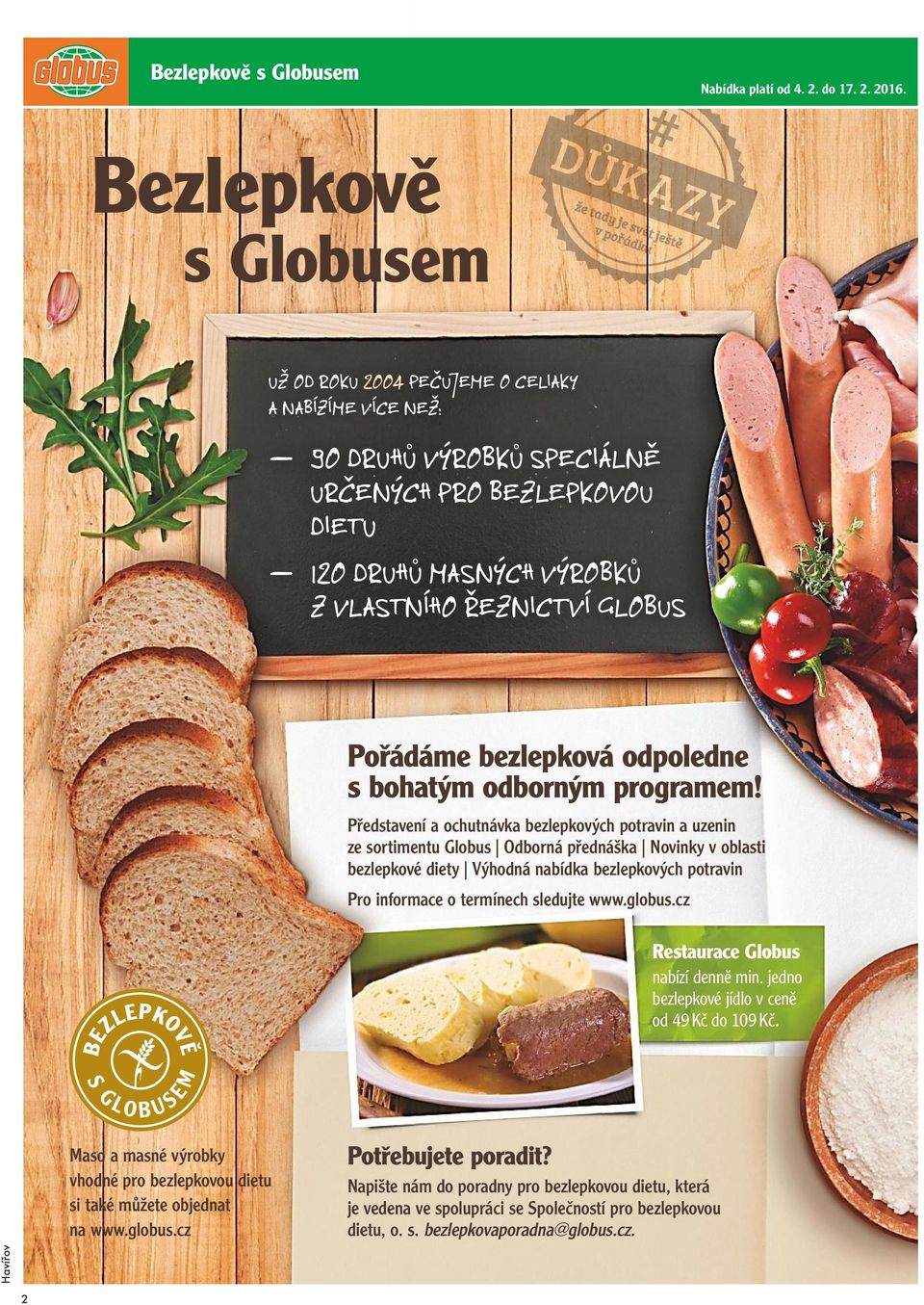 bezlepková odpoledne s bohatým odborným programem!