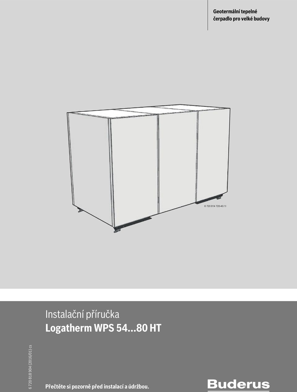 1I Instalační příručka Logatherm WPS 54.