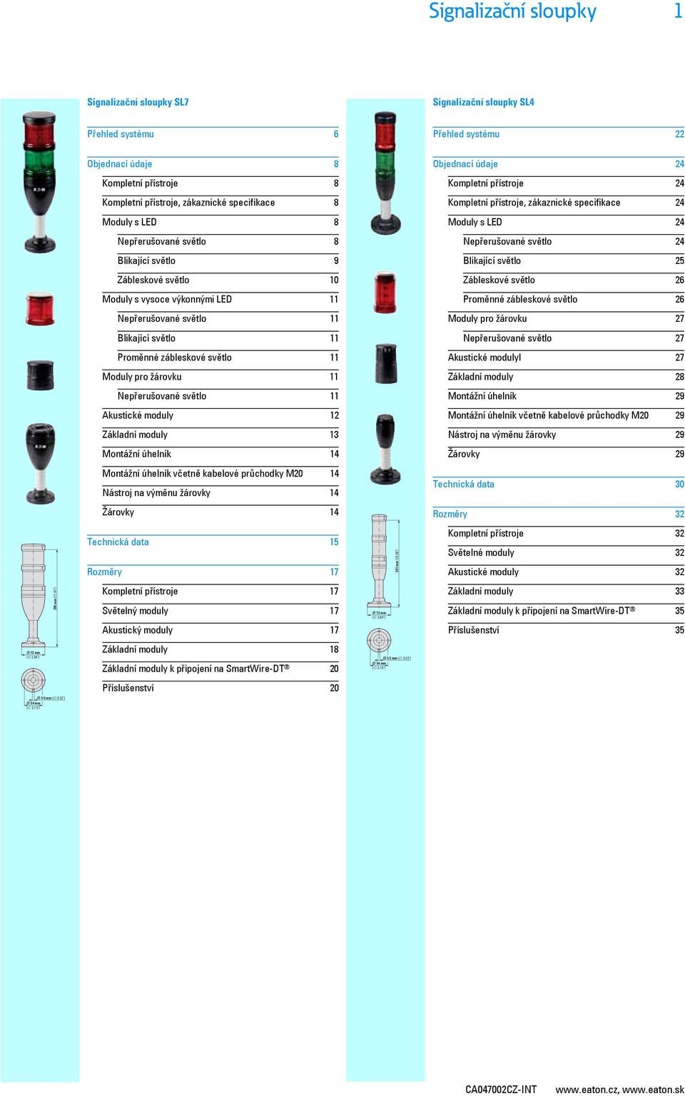 žárovku 11 Nepřerušované světlo 11 Akustické moduly 12 Základní moduly 13 Montážní úhelník 14 Montážní úhelník včetně kabelové průchodky M20 14 Nástroj na výměnu žárovky 14 Žárovky 14 Technická data