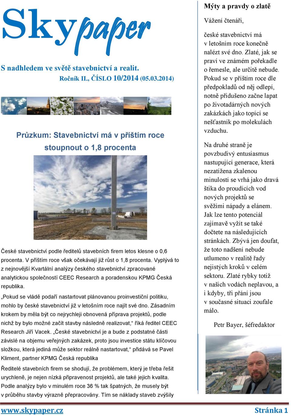 V příštím roce však očekávají již růst o 1,8 procenta.