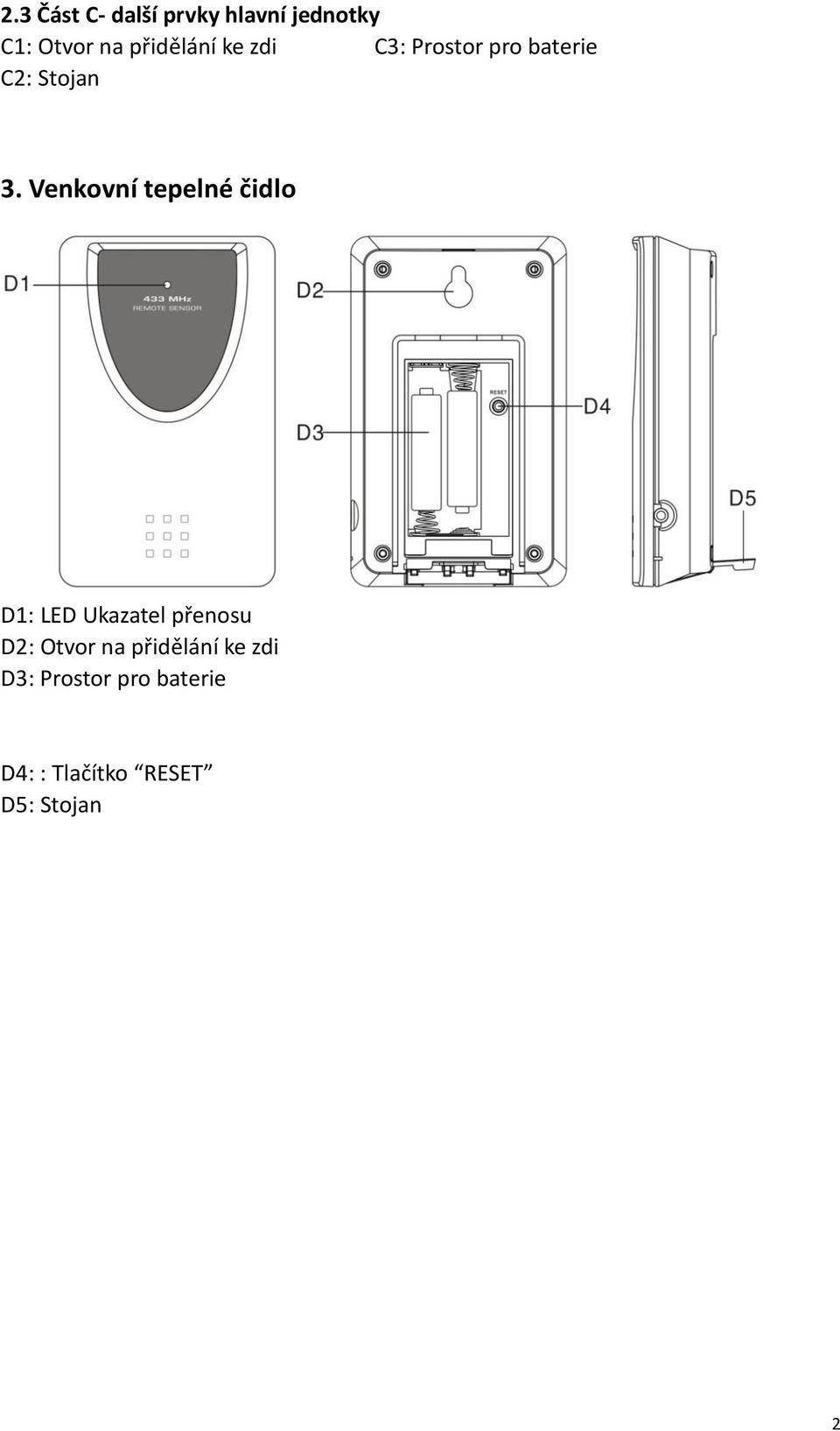 CZ) Digitální teploměr JVD T29 (KW9215T (RF) + KW9177T) - PDF Free Download