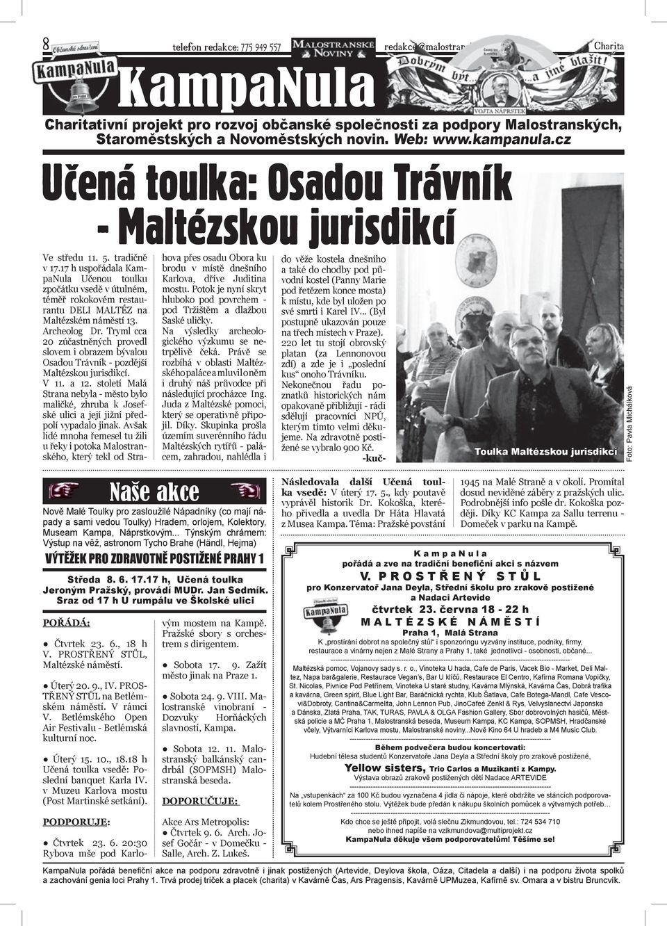 cz Učená toulka: Osadou Trávník - Maltézskou jurisdikcí Ve středu 11. 5. tradičně v 17.
