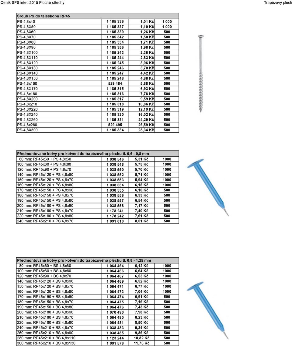 500 PS-4,8X150 1 185 248 4,88 Kč 500 PS-4,8x160 529 484 5,88 Kč 500 PS-4,8X170 1 185 315 6,93 Kč 500 PS-4,8x180 1 185 316 7,78 Kč 500 PS-4,8X200 1 185 317 9,59 Kč 500 PS-4,8x210 1 185 318 10,86 Kč