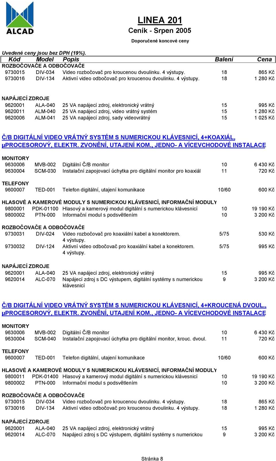 KLÁVESNICÍ, 4+KOAXIÁL, µprocesorový, ELEKTR. ZVONĚNÍ, UTAJENÍ KOM.