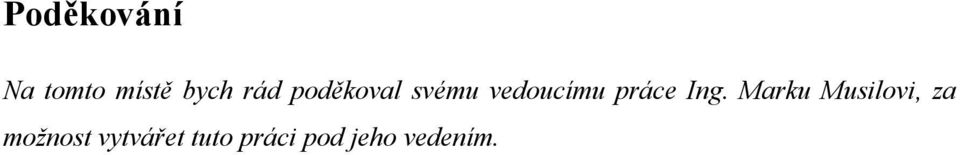 práce Ing.