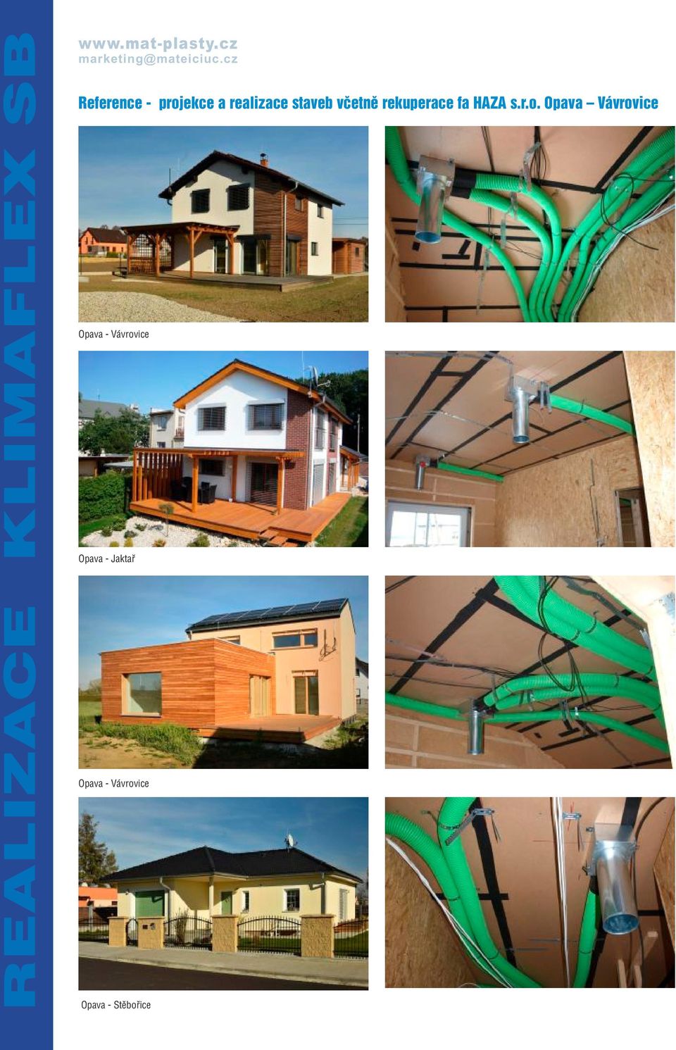 cz Reference - projekce a realizace staveb včetně