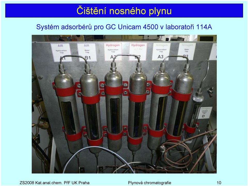 chromatografie 10 Čištění nosného