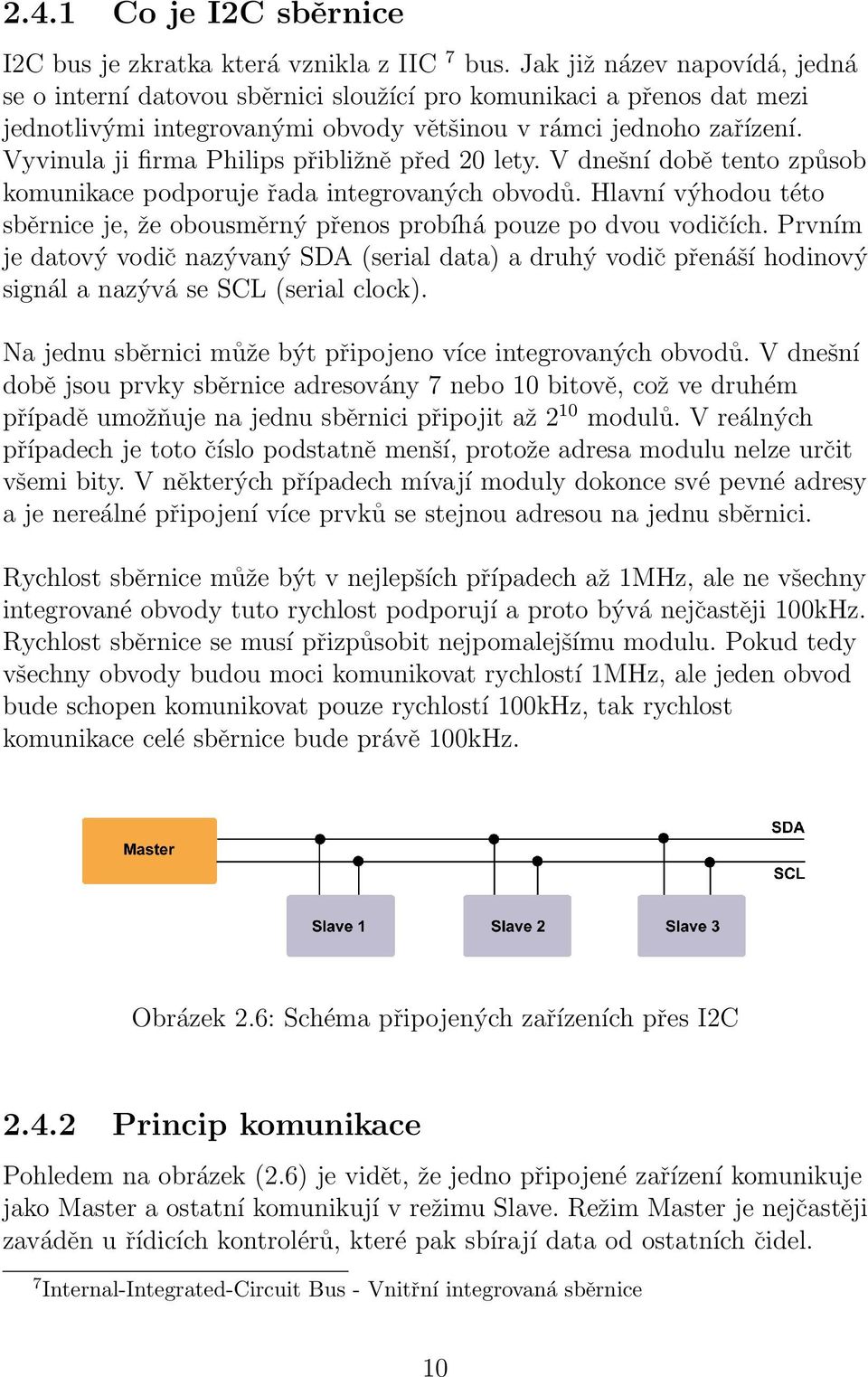 Vyvinula ji firma Philips přibližně před 20 lety. V dnešní době tento způsob komunikace podporuje řada integrovaných obvodů.