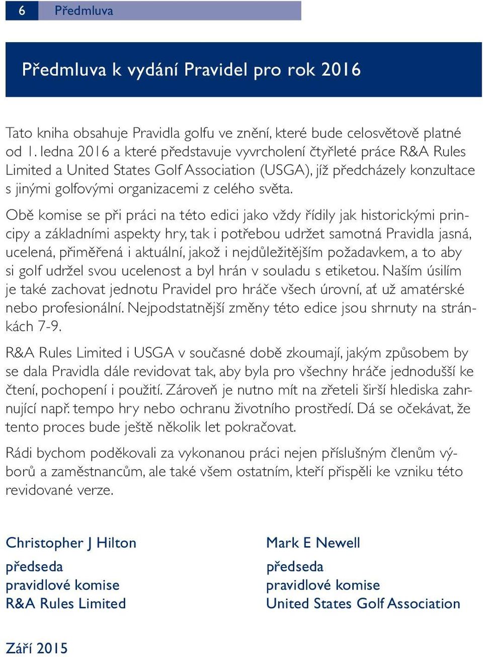 Pravidla golfu A PRAVIDLA AMATÉRSKÉHO STATUSU - PDF Stažení zdarma