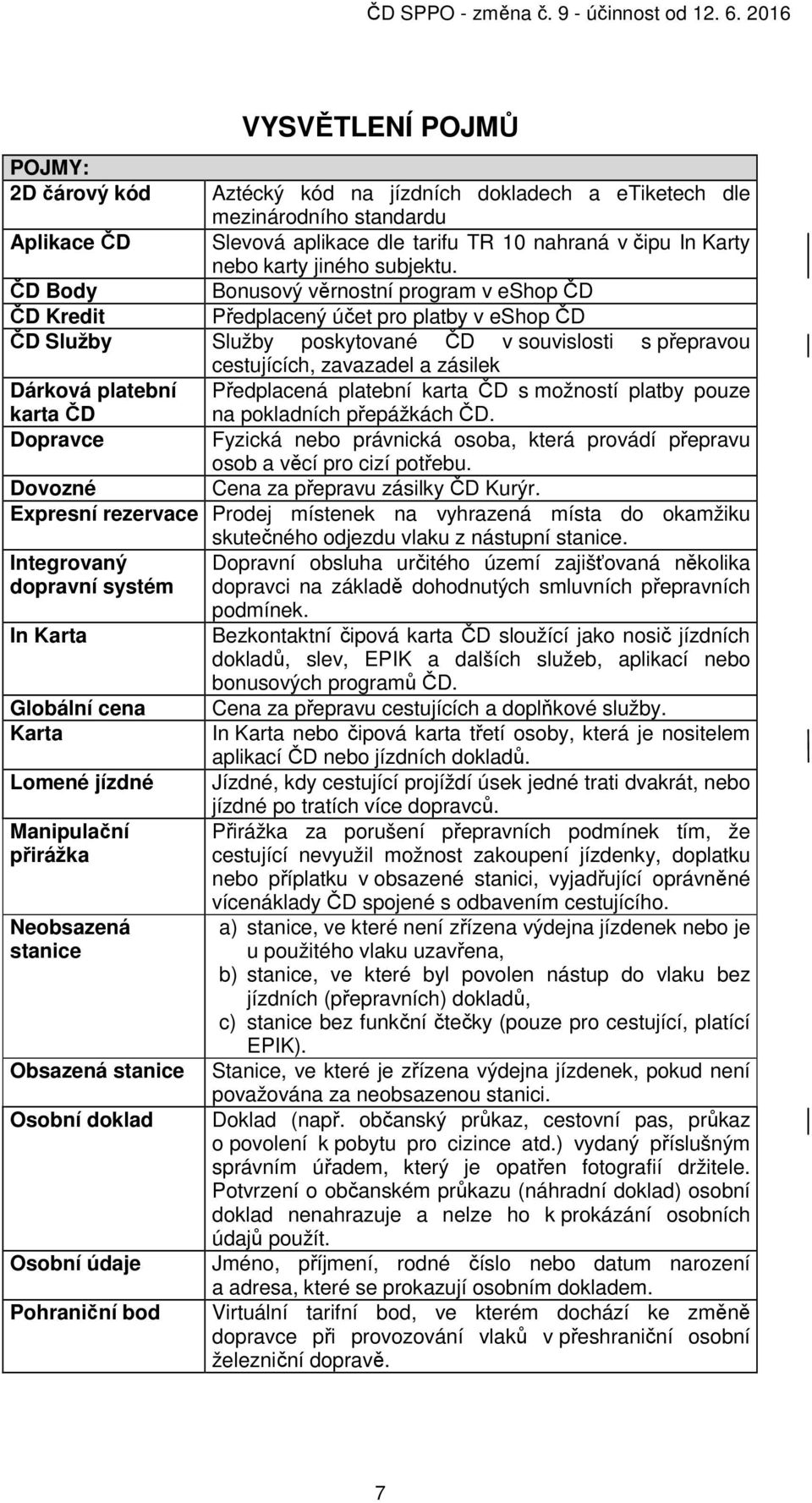 ČD Body Bonusový věrnostní program v eshop ČD ČD Kredit Předplacený účet pro platby v eshop ČD ČD Služby Služby poskytované ČD v souvislosti s přepravou cestujících, zavazadel a zásilek Dárková