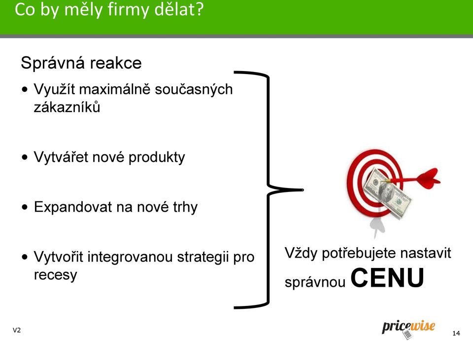 Vytvářet nové produkty Expandovat na nové trhy