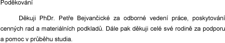 poskytování cenných rad a materiálních
