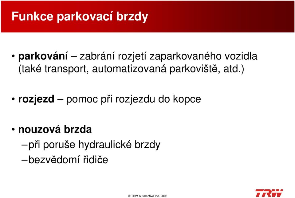 parkoviště, atd.