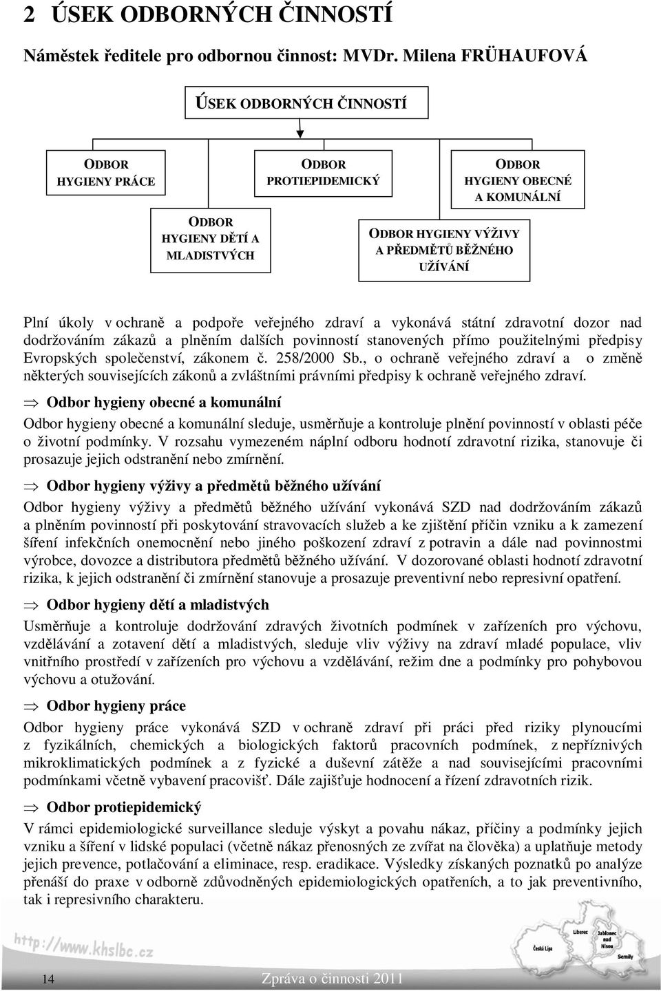 Plní úkoly v ochraně a podpoře veřejného zdraví a vykonává státní zdravotní dozor nad dodržováním zákazů a plněním dalších povinností stanovených přímo použitelnými předpisy Evropských společenství,