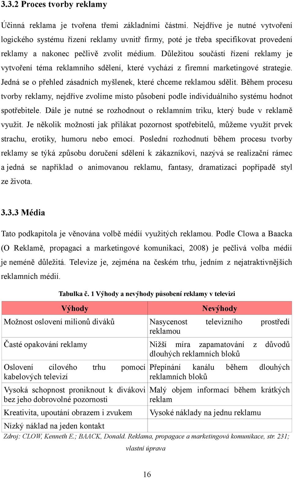 Důležitou součástí řízení reklamy je vytvoření téma reklamního sdělení, které vychází z firemní marketingové strategie. Jedná se o přehled zásadních myšlenek, které chceme reklamou sdělit.