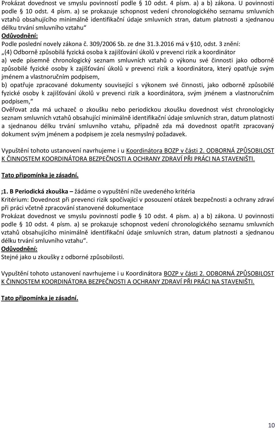 a) se prokazuje schopnost vedení chronologického seznamu smluvních vztahů obsahujícího minimálně identifikační údaje smluvních stran, datum platnosti a sjednanou délku trvání smluvního vztahu Podle