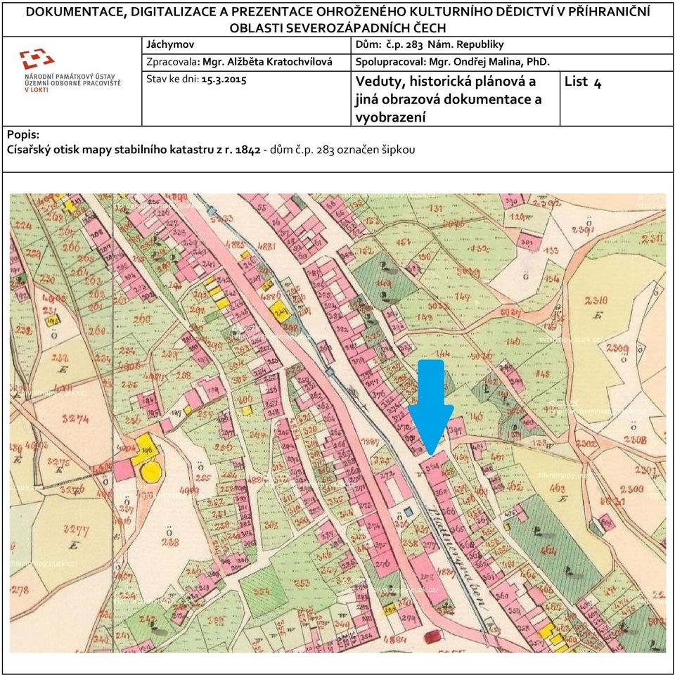 Alžběta Kratochvílová Spolupracoval: Mgr. Ondřej Malina, PhD. Stav ke dni: 15.3.