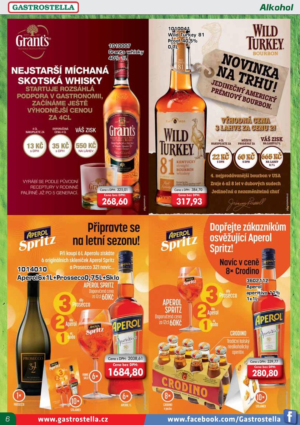 Aperol6x1L+Prosseco0,75L+Sklo 3602112 Aperol aperitivo 11% Cena s DPH: