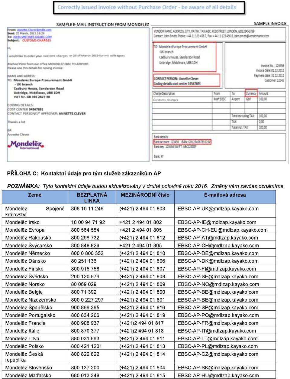 com Mondelēz Irsko 18 00 94 71 92 +421 2 494 01 802 EBSC-AP-IE@mdlzap.kayako.com Mondelēz Evropa 800 564 554 +421 2 494 01 805 EBSC-AP-CH-EU@mdlzap.kayako.com Mondelēz Rakousko 800 296 732 (+421) 2 494 01 812 EBSC-AP-AT@mdlzap.