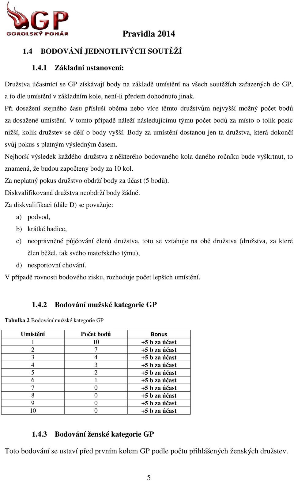 V tomto případě náleží následujícímu týmu počet bodů ů za místo o tolik pozic nižší, kolik družstev se dělí o body vyšší.