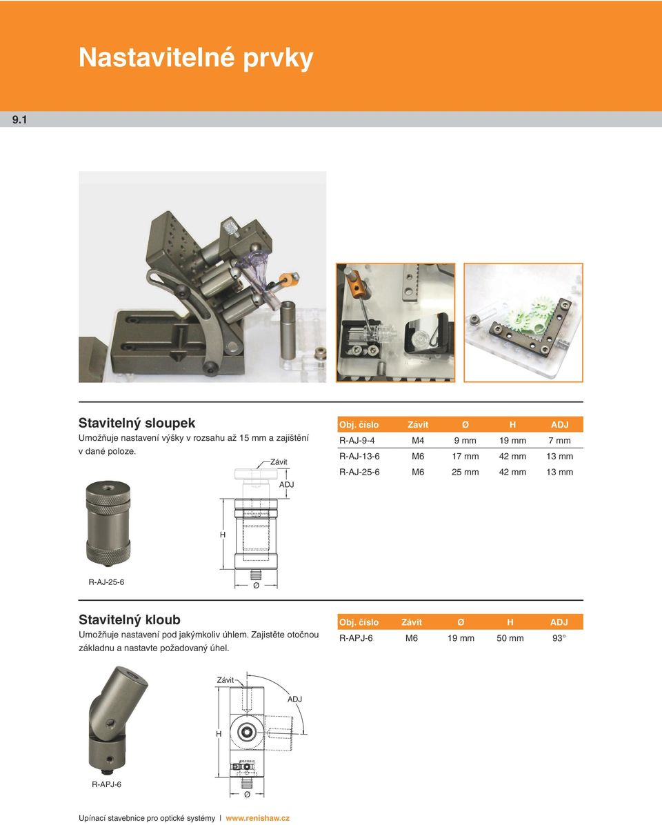 číslo Závit Ø H DJ R-J-9-4 M4 9 mm 19 mm 7 mm R-J-13-6 M6 17 mm 42 mm 13 mm R-J-25-6 M6 25 mm 42 mm 13 mm