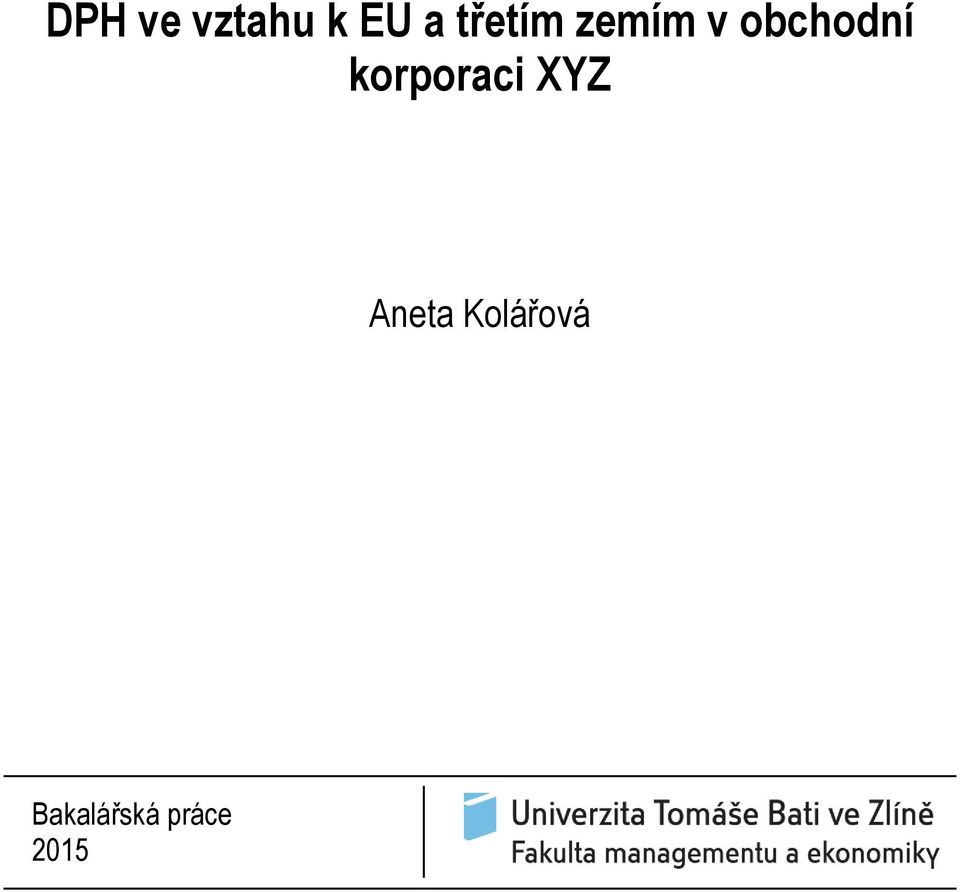 korporaci XYZ Aneta