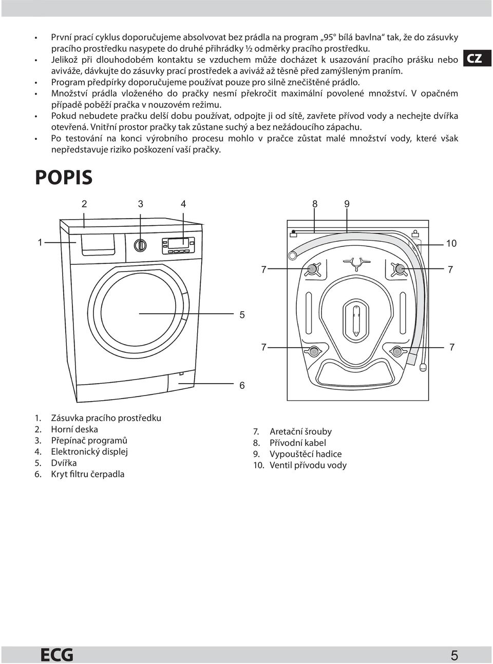 EWF 1071 LA+ AUTOMATICKÁ PRAČKA AUTOMATICKÁ PRÁČKA NÁVOD K OBSLUZE NÁVOD NA  OBSLUHU - PDF Free Download