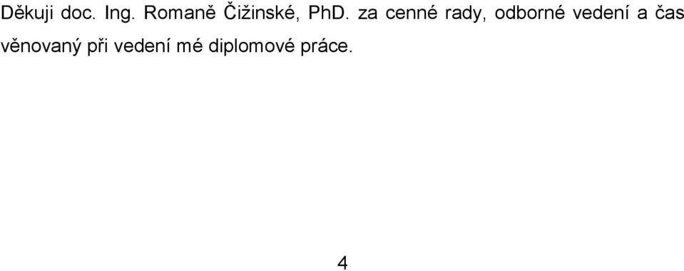 za cenné rady, odborné