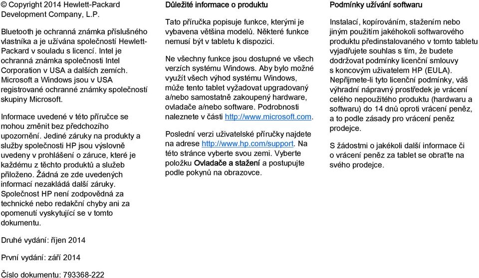 Informace uvedené v této příručce se mohou změnit bez předchozího upozornění.