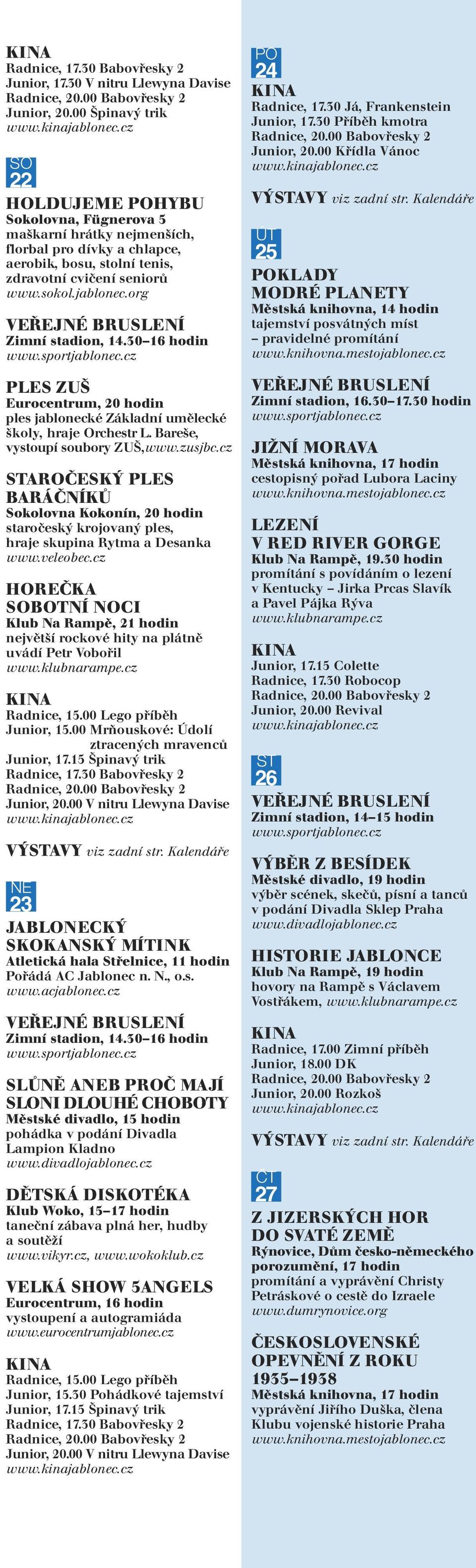 org PLES ZUŠ ples jablonecké Základní umělecké školy, hraje Orchestr L. Bareše, vystoupí soubory ZUŠ,www.zusjbc.