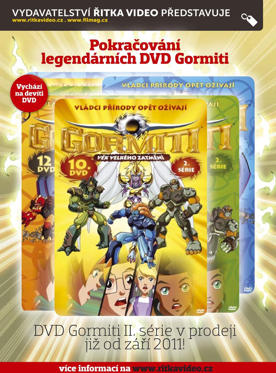 cz Pokračování legendárních DVD Gormiti Vychází na