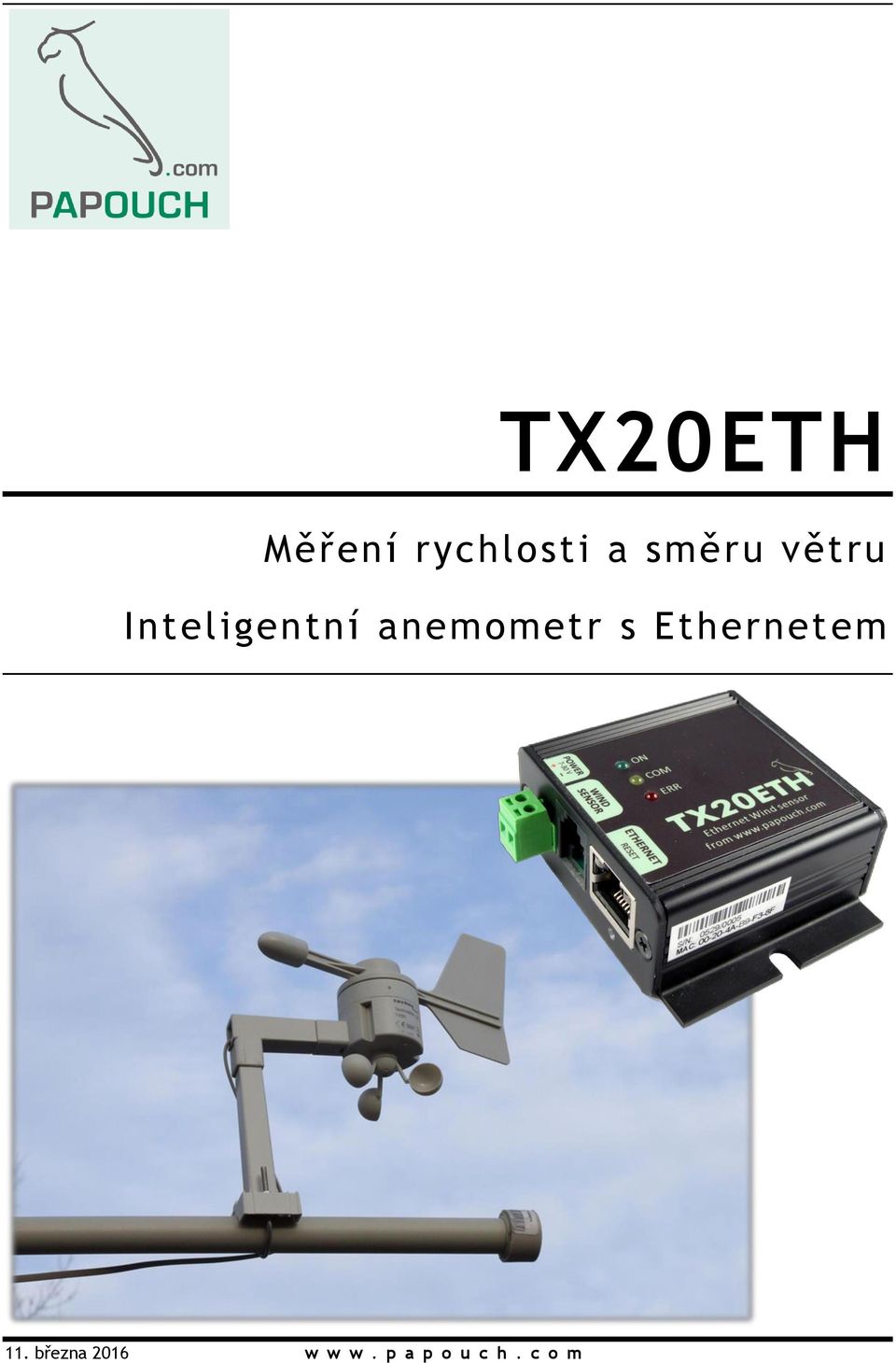 anemometr s Ethernetem 11.