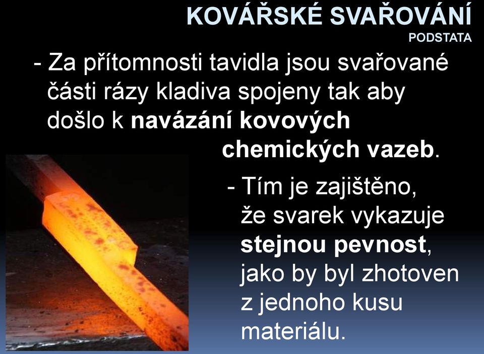chemických vazeb.