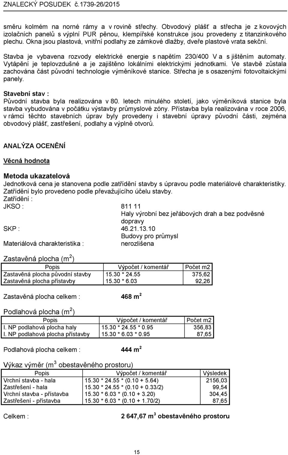 Vytápění je teplovzdušné a je zajištěno lokálními elektrickými jednotkami. Ve stavbě zůstala zachována část původní technologie výměníkové stanice. Střecha je s osazenými fotovoltaickými panely.
