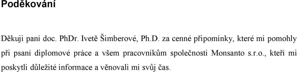 . Ivetě Šimberové, Ph.D.