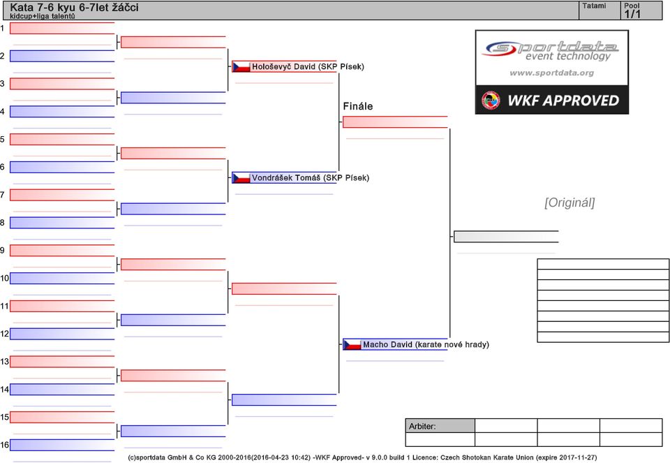 hrady) (c)sportdata GmbH & Co KG 000-0(0-0- :) -WKF