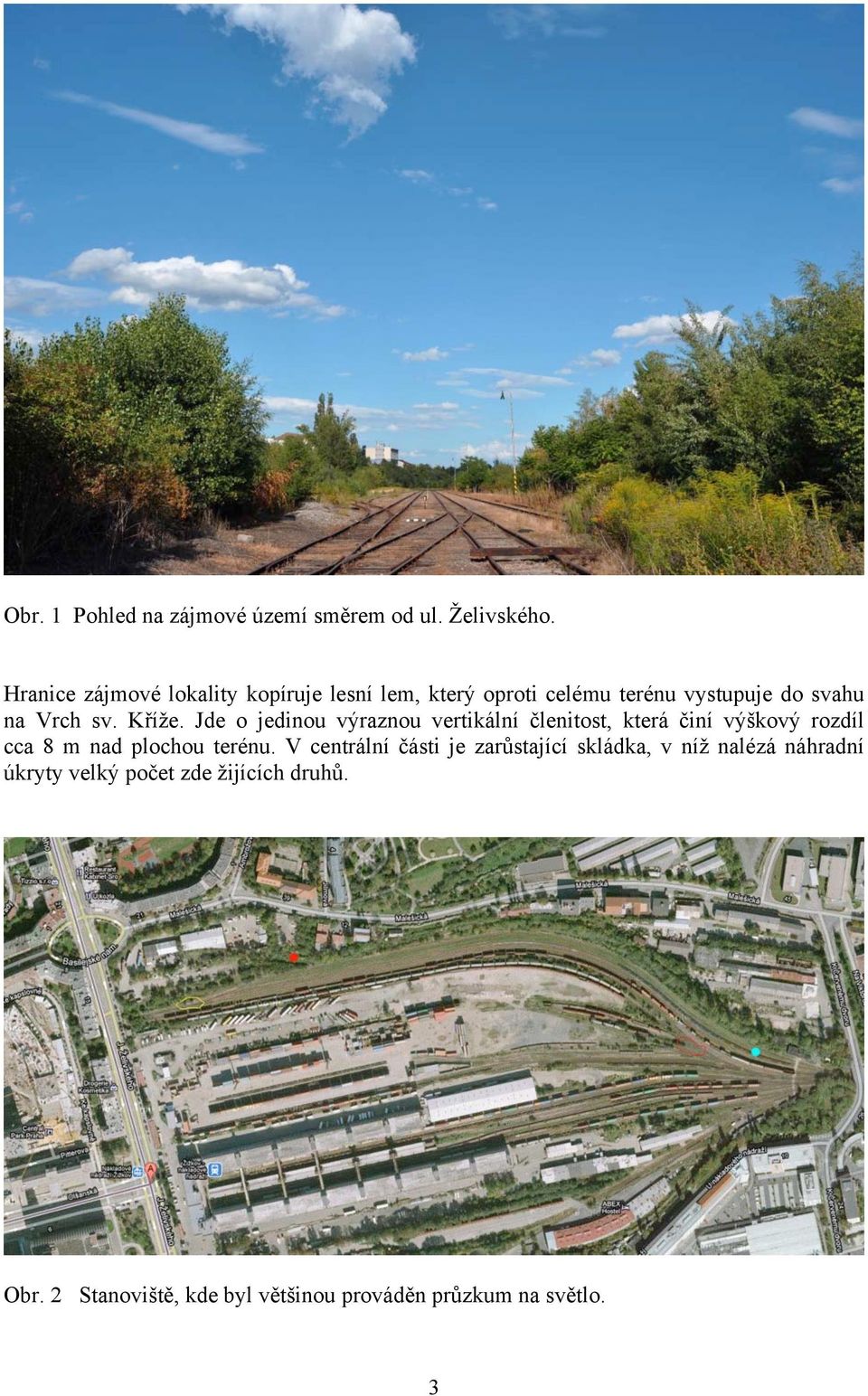 Jde o jedinou výraznou vertikální členitost, která činí výškový rozdíl cca 8 m nad plochou terénu.