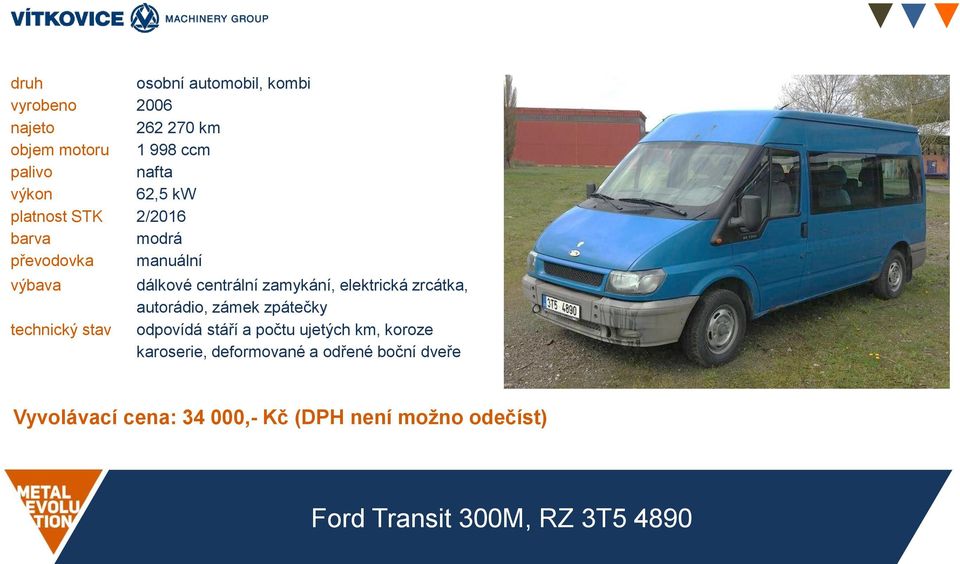 zámek zpátečky odpovídá stáří a počtu ujetých km, koroze karoserie, deformované a odřené