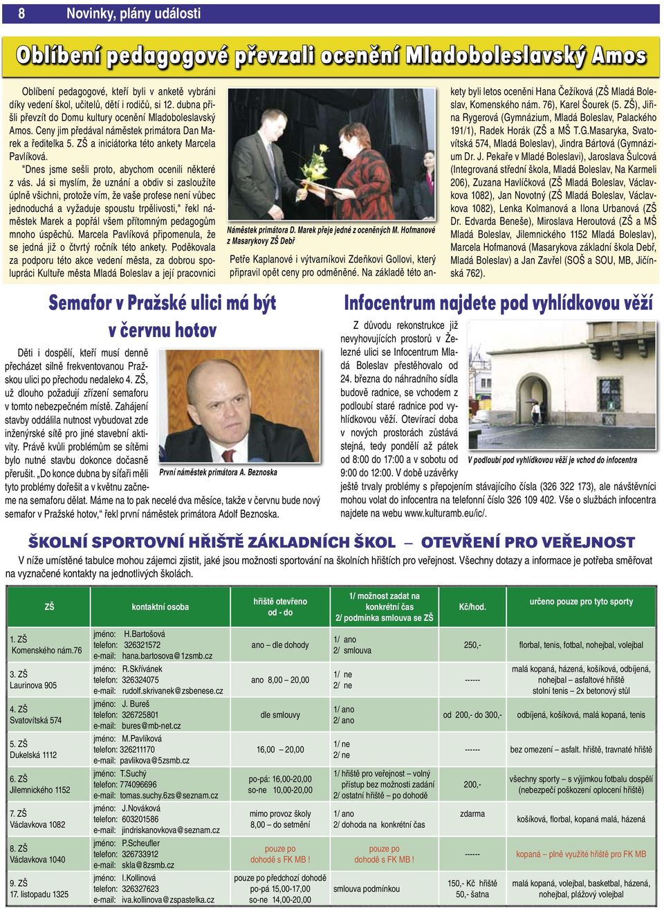 "Dnes jsme sešli proto, abychom ocenili některé z vás.