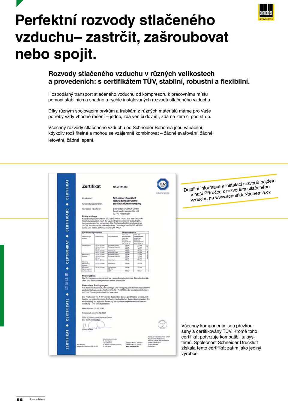 Díky různým spojovacím prvkům a trubkám z různých materiálů máme pro Vaše potřeby vždy vhodné řešení jedno, zda ven či dovnitř, zda na zem či pod strop.