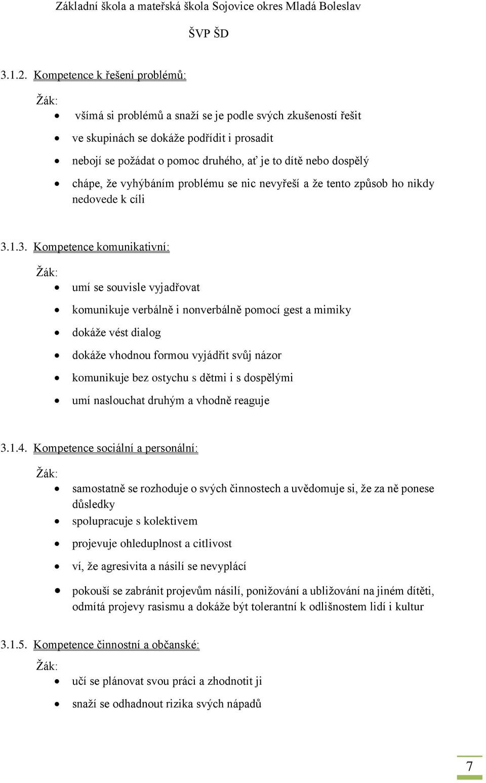 dospělý chápe, že vyhýbáním problému se nic nevyřeší a že tento způsob ho nikdy nedovede k cíli 3.