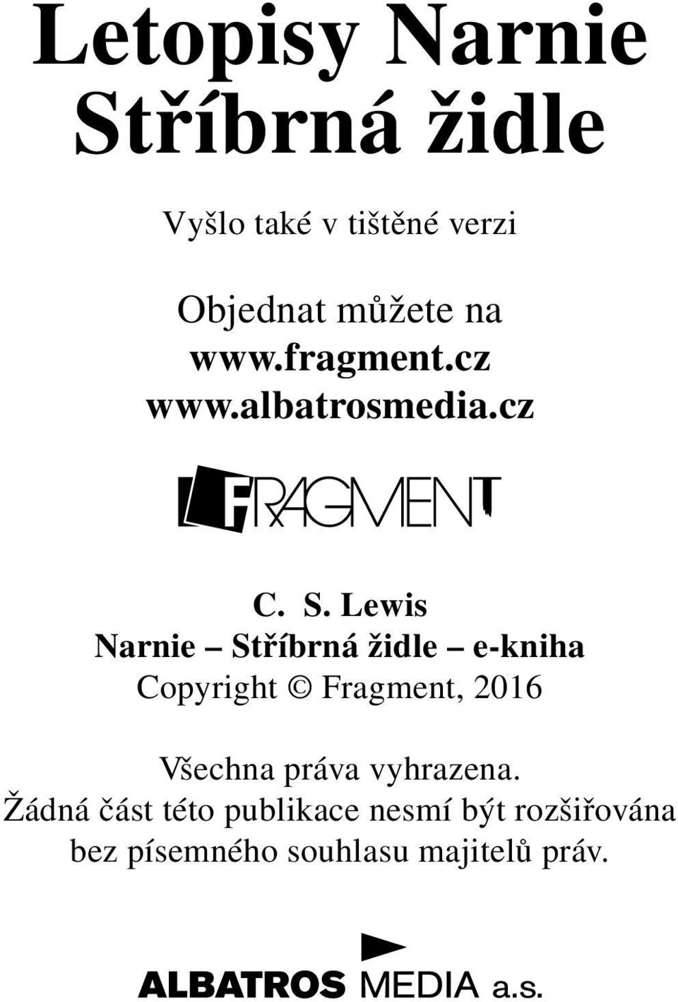 Letopisy Narnie Stříbrná židle - PDF Stažení zdarma