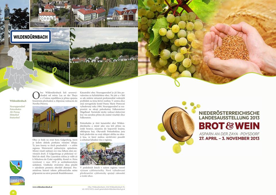 Ty jsou řazeny ve třech poschodích v celém regionu Weinviertel jedinečným způsobem. Místní vinaři nabízejí svá vína během dnů otevřených dveří. Z Galgenbergu je překrásný výhled do okolí.